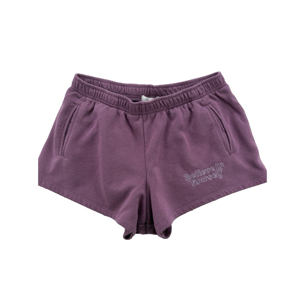 ULTRA FLIRT  Y2K Style Juniors SMILE DREAM Purple Shorts L